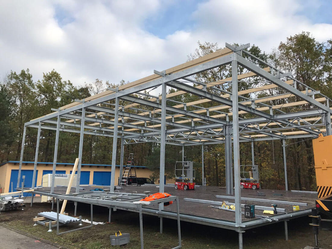 Montage tijdelijke keuken