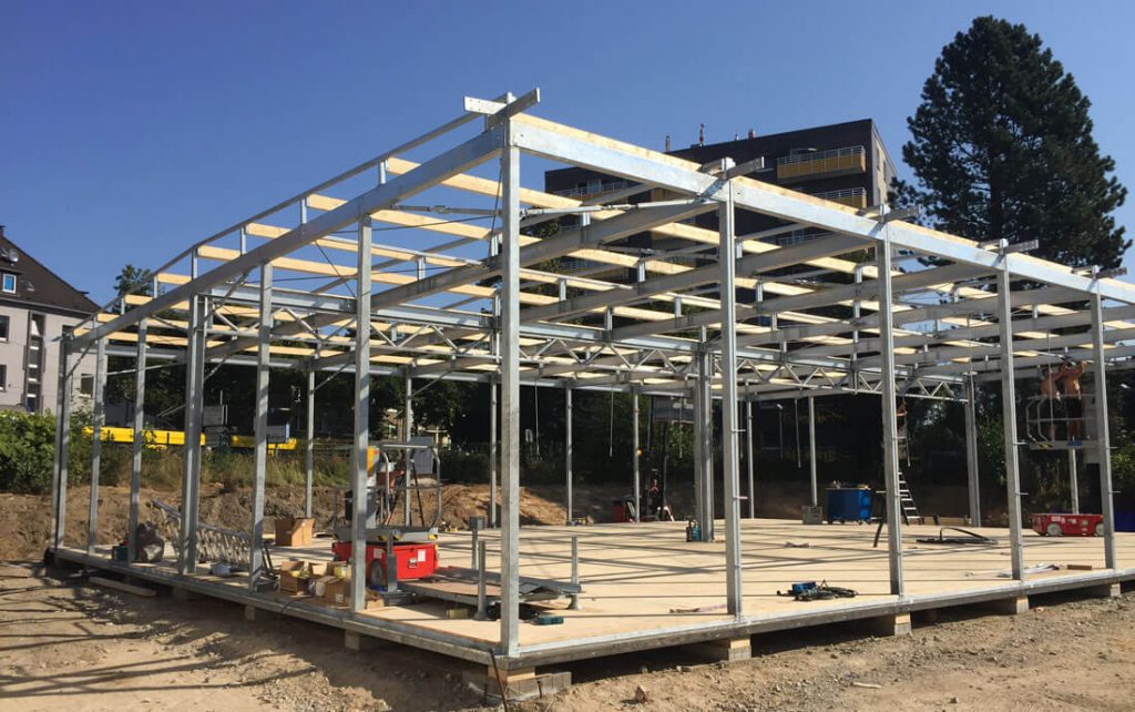 Essen tijdelijke spoelkeuken montage