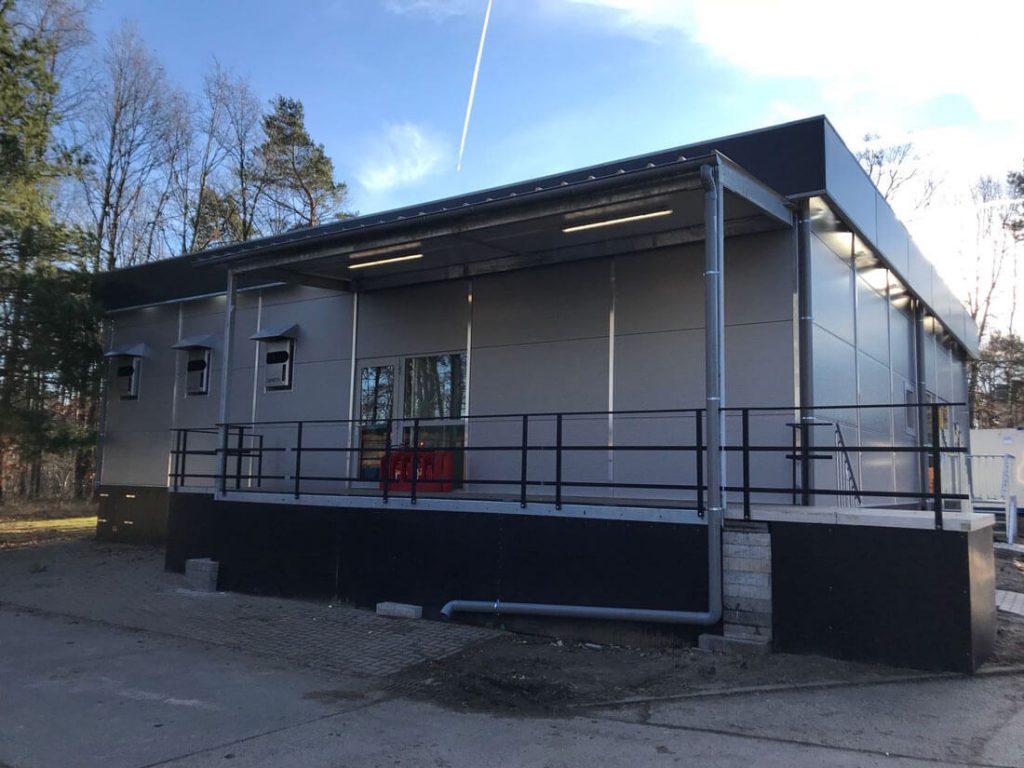 Dresden tijdelijke productiekeuken en kantine aanlevering