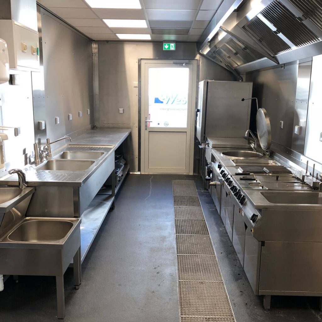 Troisdorf tijdelijke keuken binnenkant