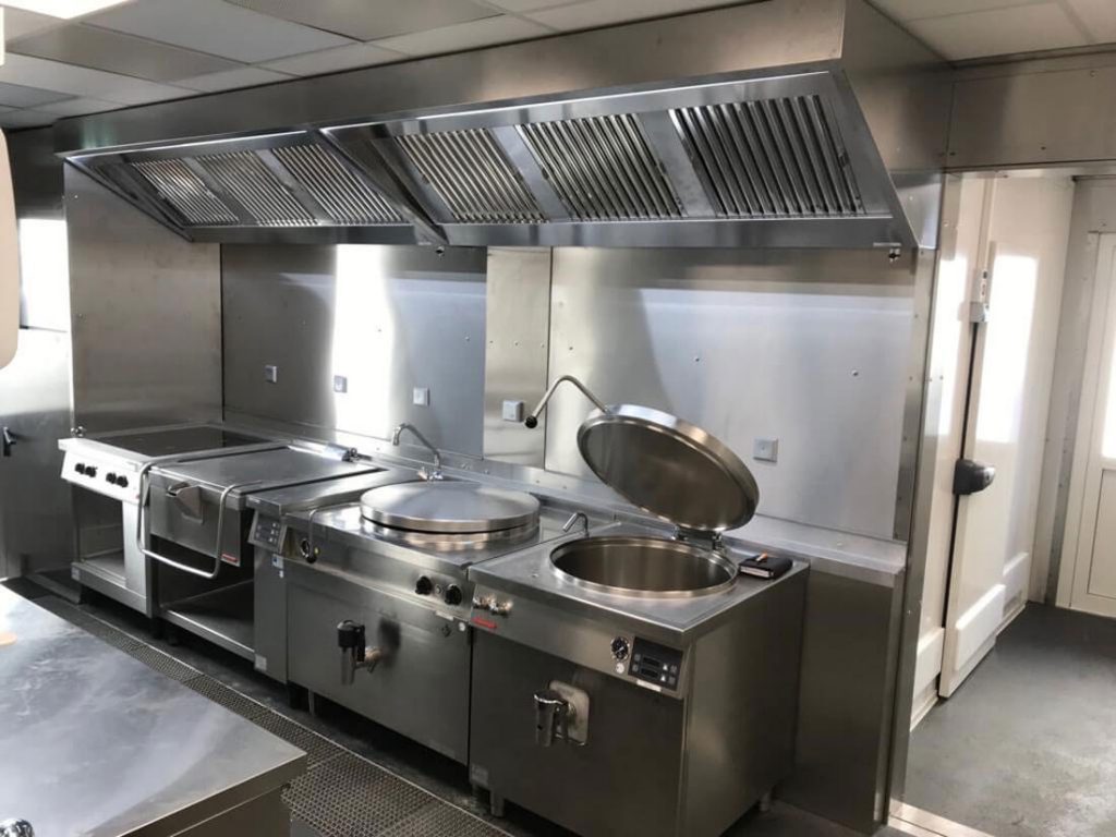 Berlijn tijdelijke keuken binnenkant