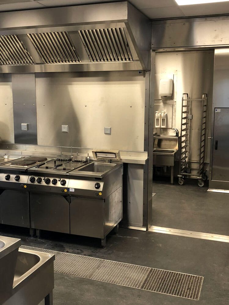 Troisdorf tijdelijke keuken binnenkant